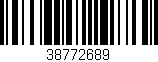 Código de barras (EAN, GTIN, SKU, ISBN): '38772689'