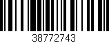 Código de barras (EAN, GTIN, SKU, ISBN): '38772743'