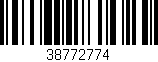 Código de barras (EAN, GTIN, SKU, ISBN): '38772774'