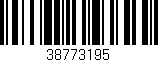 Código de barras (EAN, GTIN, SKU, ISBN): '38773195'