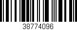 Código de barras (EAN, GTIN, SKU, ISBN): '38774096'
