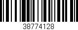 Código de barras (EAN, GTIN, SKU, ISBN): '38774128'