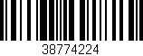 Código de barras (EAN, GTIN, SKU, ISBN): '38774224'