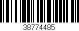 Código de barras (EAN, GTIN, SKU, ISBN): '38774485'