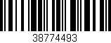 Código de barras (EAN, GTIN, SKU, ISBN): '38774493'