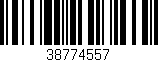 Código de barras (EAN, GTIN, SKU, ISBN): '38774557'