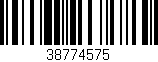 Código de barras (EAN, GTIN, SKU, ISBN): '38774575'