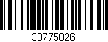 Código de barras (EAN, GTIN, SKU, ISBN): '38775026'