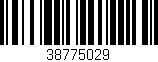Código de barras (EAN, GTIN, SKU, ISBN): '38775029'