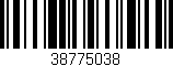 Código de barras (EAN, GTIN, SKU, ISBN): '38775038'