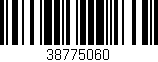 Código de barras (EAN, GTIN, SKU, ISBN): '38775060'