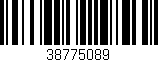 Código de barras (EAN, GTIN, SKU, ISBN): '38775089'