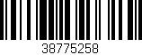 Código de barras (EAN, GTIN, SKU, ISBN): '38775258'