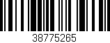 Código de barras (EAN, GTIN, SKU, ISBN): '38775265'