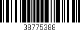 Código de barras (EAN, GTIN, SKU, ISBN): '38775388'