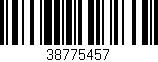 Código de barras (EAN, GTIN, SKU, ISBN): '38775457'