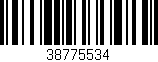 Código de barras (EAN, GTIN, SKU, ISBN): '38775534'