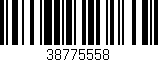 Código de barras (EAN, GTIN, SKU, ISBN): '38775558'