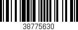Código de barras (EAN, GTIN, SKU, ISBN): '38775630'