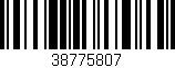 Código de barras (EAN, GTIN, SKU, ISBN): '38775807'