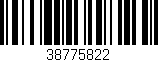 Código de barras (EAN, GTIN, SKU, ISBN): '38775822'