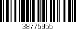 Código de barras (EAN, GTIN, SKU, ISBN): '38775955'