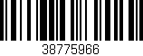 Código de barras (EAN, GTIN, SKU, ISBN): '38775966'