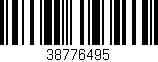 Código de barras (EAN, GTIN, SKU, ISBN): '38776495'