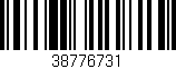 Código de barras (EAN, GTIN, SKU, ISBN): '38776731'