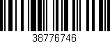 Código de barras (EAN, GTIN, SKU, ISBN): '38776746'