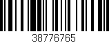 Código de barras (EAN, GTIN, SKU, ISBN): '38776765'