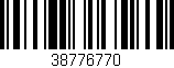 Código de barras (EAN, GTIN, SKU, ISBN): '38776770'