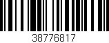 Código de barras (EAN, GTIN, SKU, ISBN): '38776817'
