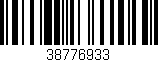 Código de barras (EAN, GTIN, SKU, ISBN): '38776933'