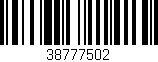 Código de barras (EAN, GTIN, SKU, ISBN): '38777502'