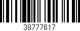 Código de barras (EAN, GTIN, SKU, ISBN): '38777617'