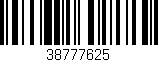 Código de barras (EAN, GTIN, SKU, ISBN): '38777625'