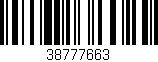 Código de barras (EAN, GTIN, SKU, ISBN): '38777663'