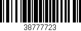 Código de barras (EAN, GTIN, SKU, ISBN): '38777723'