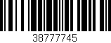 Código de barras (EAN, GTIN, SKU, ISBN): '38777745'
