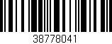 Código de barras (EAN, GTIN, SKU, ISBN): '38778041'