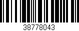 Código de barras (EAN, GTIN, SKU, ISBN): '38778043'