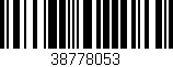 Código de barras (EAN, GTIN, SKU, ISBN): '38778053'