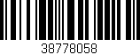 Código de barras (EAN, GTIN, SKU, ISBN): '38778058'