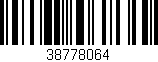 Código de barras (EAN, GTIN, SKU, ISBN): '38778064'