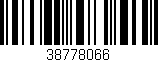Código de barras (EAN, GTIN, SKU, ISBN): '38778066'