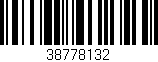 Código de barras (EAN, GTIN, SKU, ISBN): '38778132'