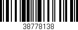 Código de barras (EAN, GTIN, SKU, ISBN): '38778138'