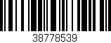 Código de barras (EAN, GTIN, SKU, ISBN): '38778539'