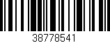 Código de barras (EAN, GTIN, SKU, ISBN): '38778541'